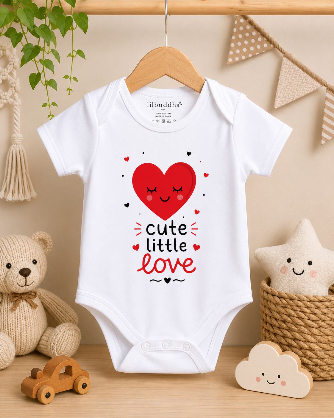 Cute Little Love 100% cotton baby rompers