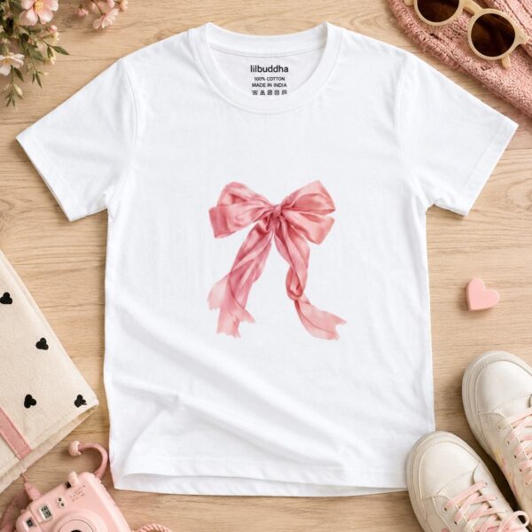 Pink Bow Girl's Tshirt